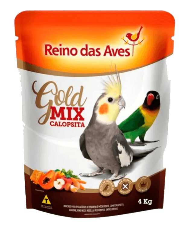 Ração Calopsita Gold Mix Premium 4 Kg Edição Limitada
